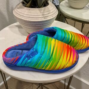 SUBU Jeffrey Gibson MoMA Slippers Size 6 Aura Spiral Quilted Puffy Mules Art NEW